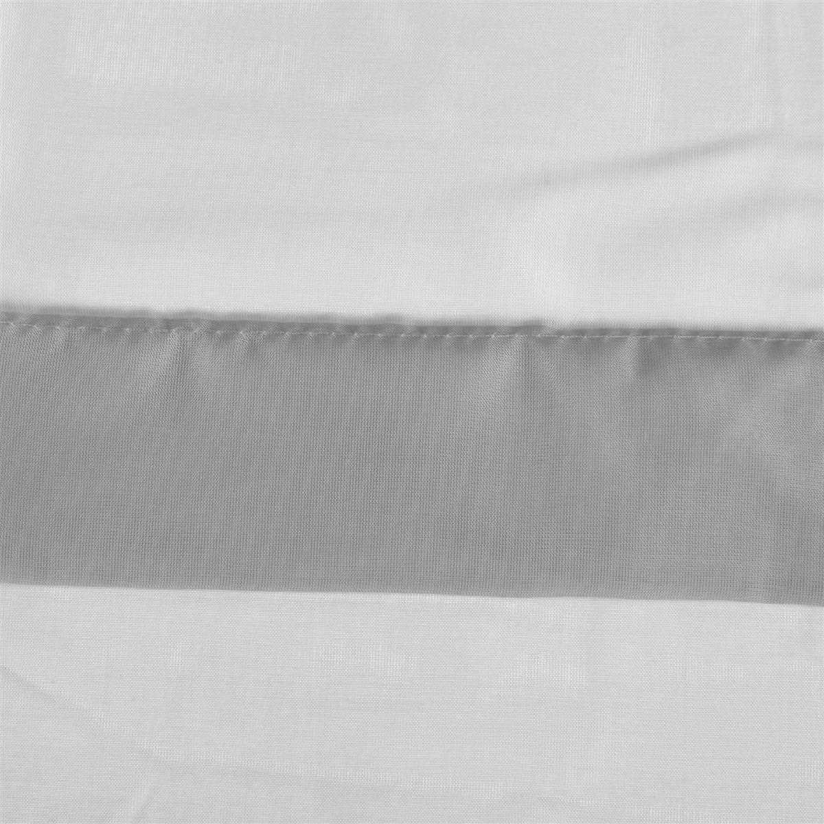 Vorhang, Bestlivings, Stangendurchzug (1 Grau mit Transparente in vers. "Raffoptik", St), Microfaser, Größen Bistrogardine Küchengardine Stangendurchzug, transparent