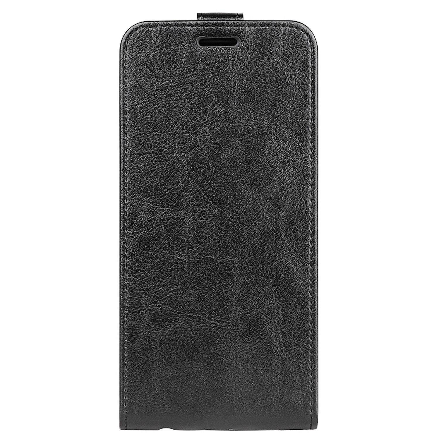 Wigento Handyhülle Für Motorola Moto G14 Fliptasche Schwarz Hülle Cover Tasche Etuis Case