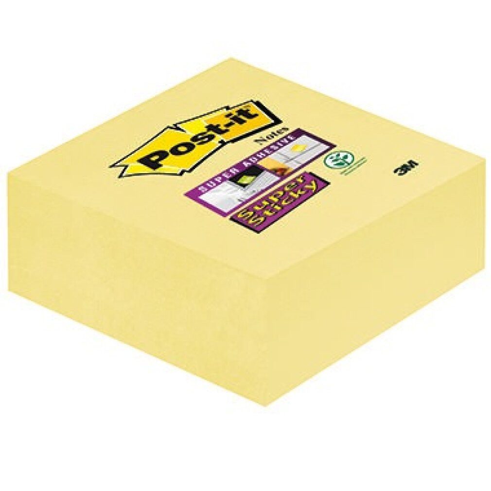 Post-it® Notizzettel Post-it Haftnotiz Super Sticky 2014-SCY Maße: 76 x 45 x 76 mm