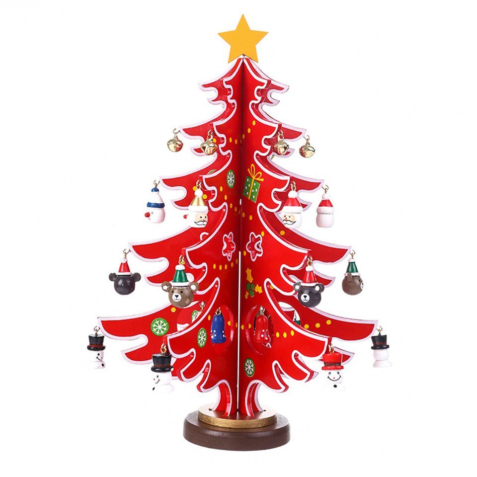 Coonoor Christbaumschmuck Kinder DIY Weihnachtsbaum-Set, 24-teilig mit Deko günstig online kaufen