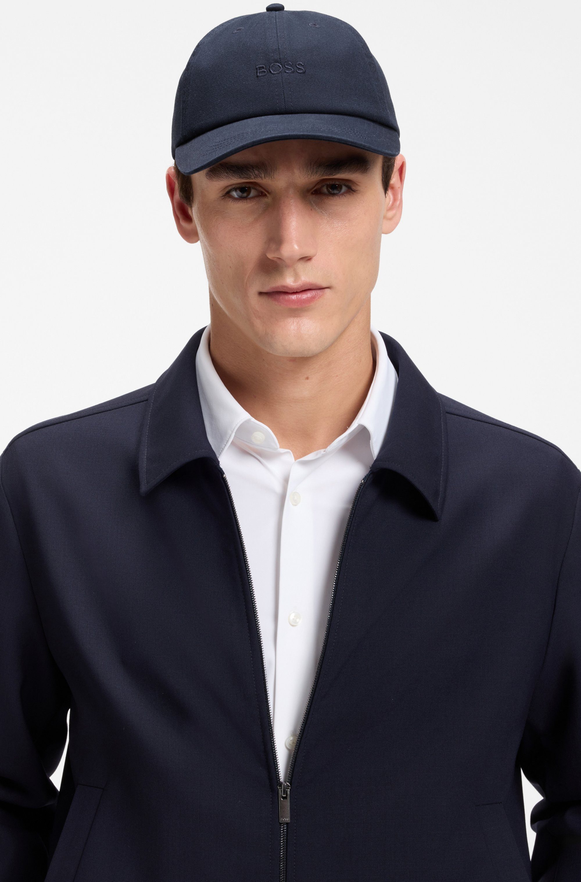 BOSS Baseball Cap BOSS Connect mit Logostickerei, Baumwoll-Twill, unisex