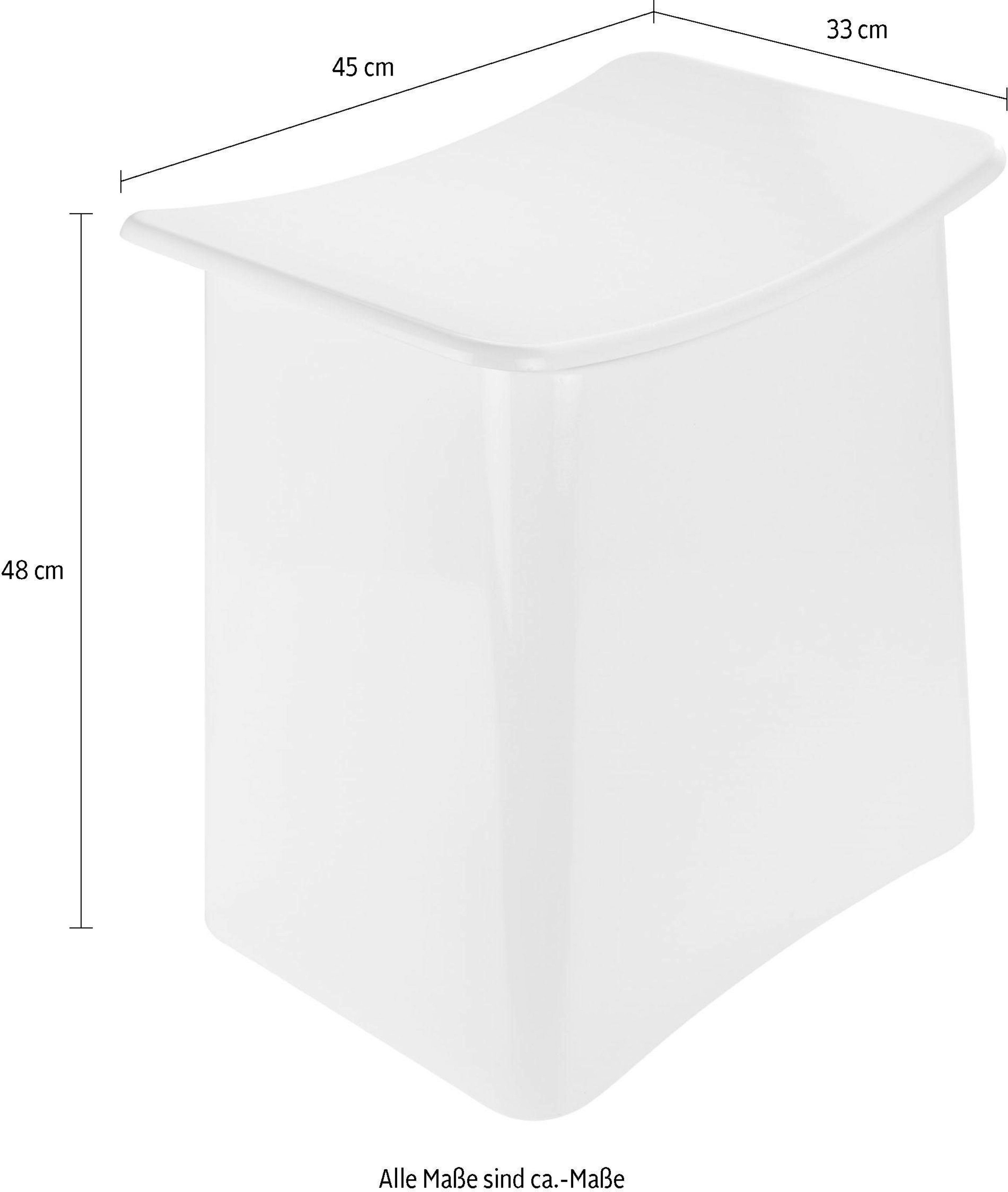 WENKO Badhocker Wing, mit herausnehmbarem Wäschesack