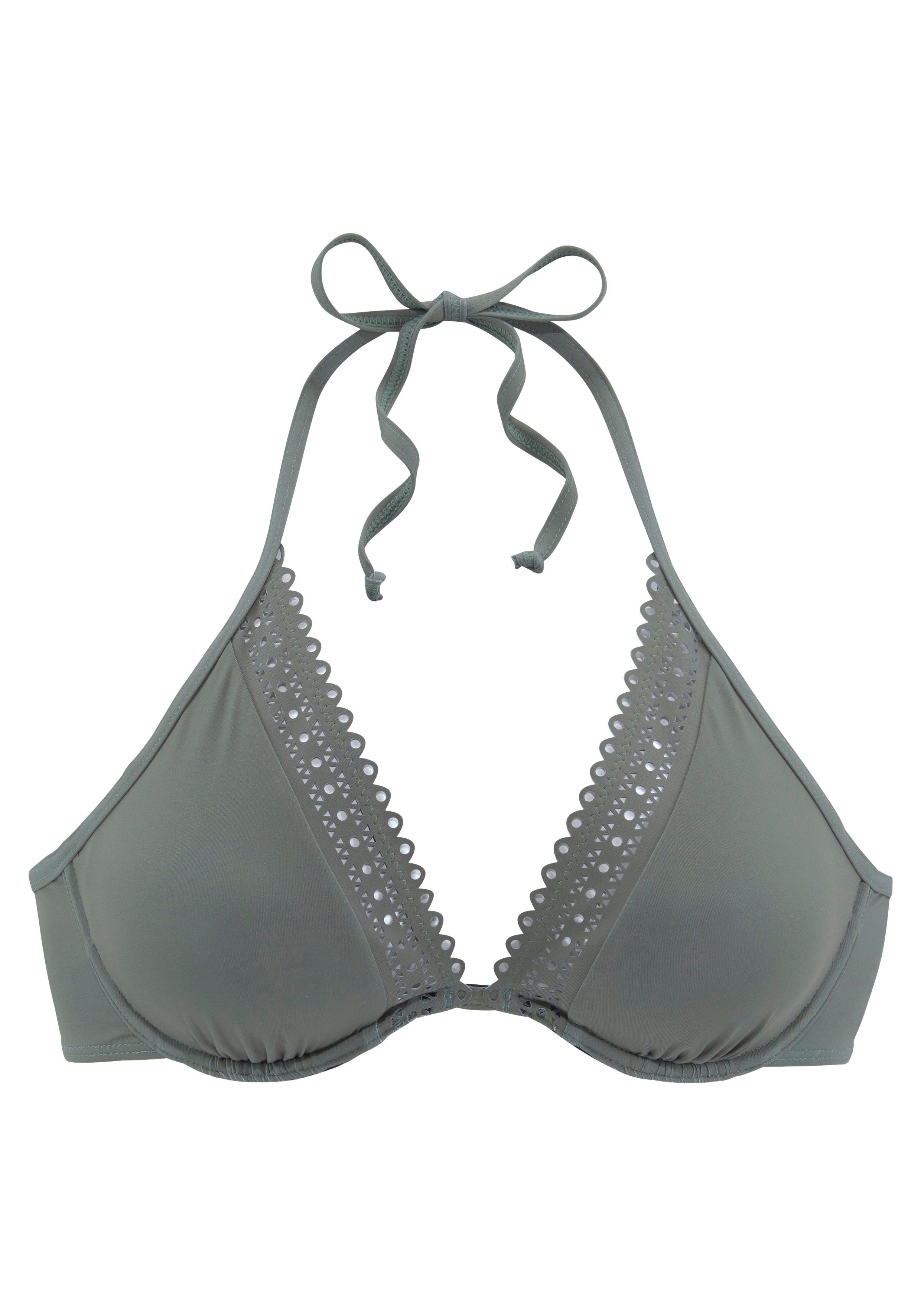 s.Oliver Bügel-Bikini-Top Aiko, mit Häkeloptik günstig online kaufen