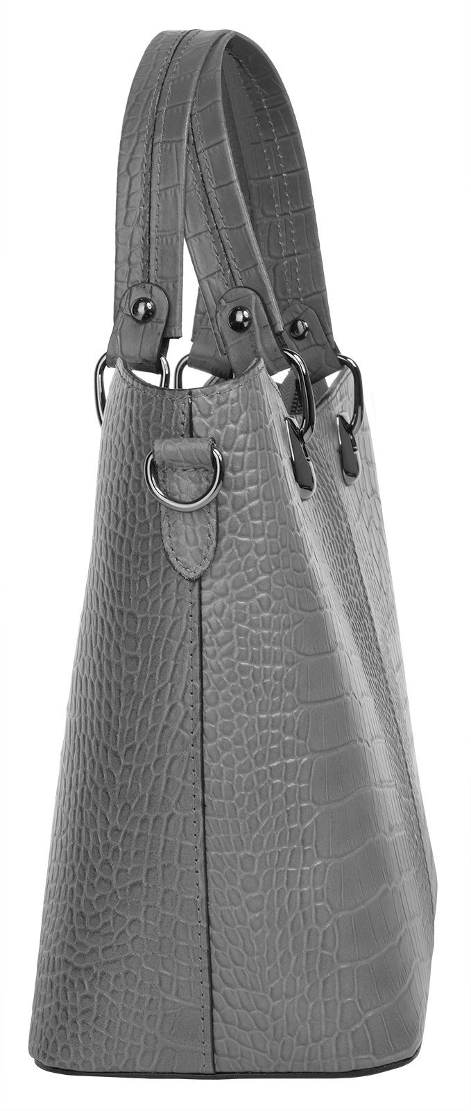 Cluty Henkeltasche (1-tlg), echt Leder, Made in Italy