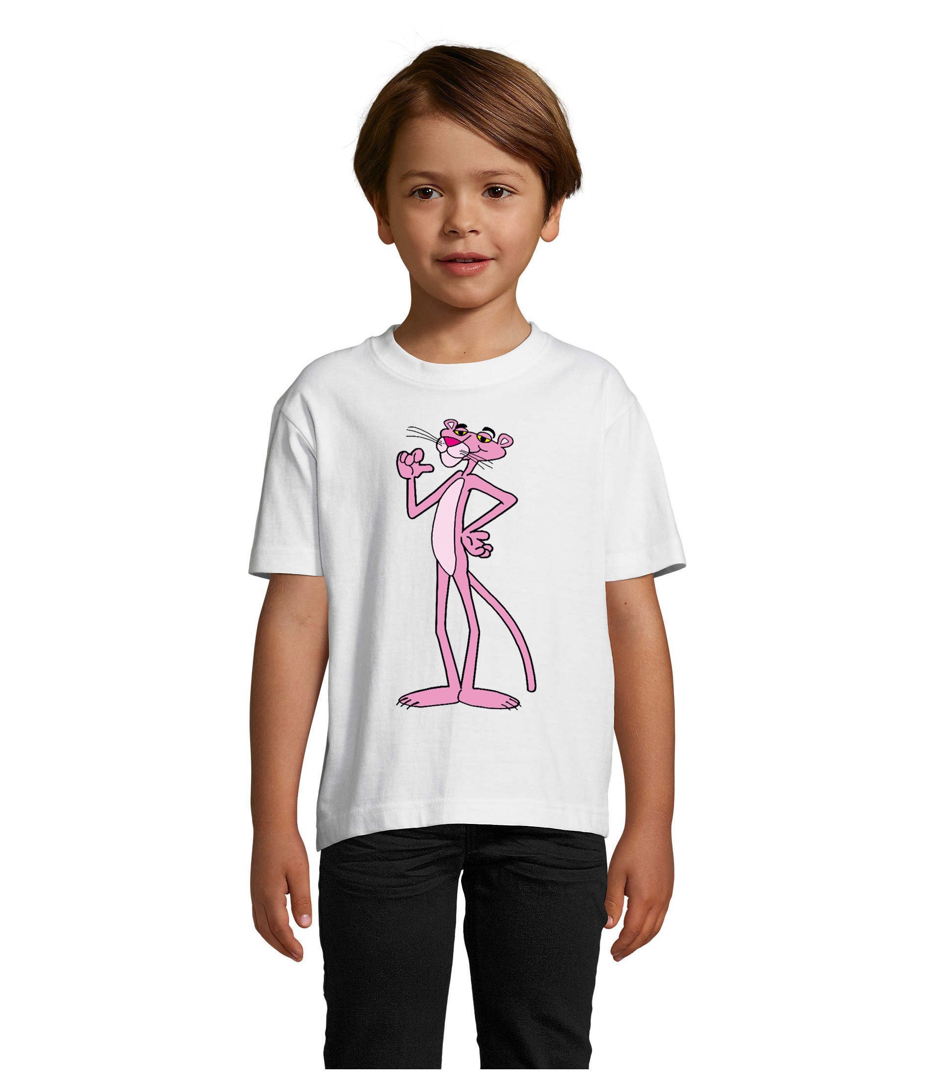 T-Shirt Kinder Pink Panther Comic Rosarote Inspector Cartoon