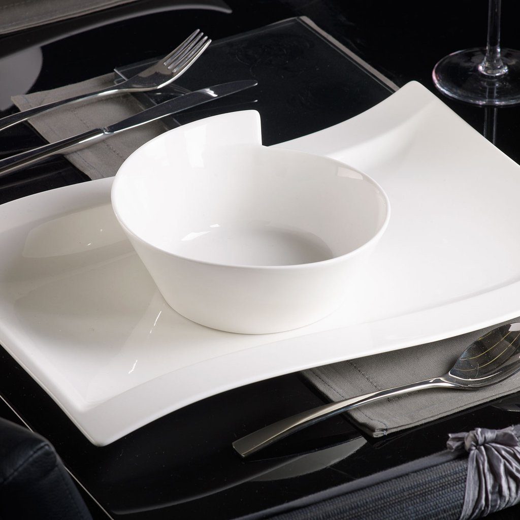 Villeroy & Boch Müslischale NewWave Schale, Porzellan, (1-tlg), Premium Porcelain, ofen-, mikrow.- & spülm.fest, Made in Germany