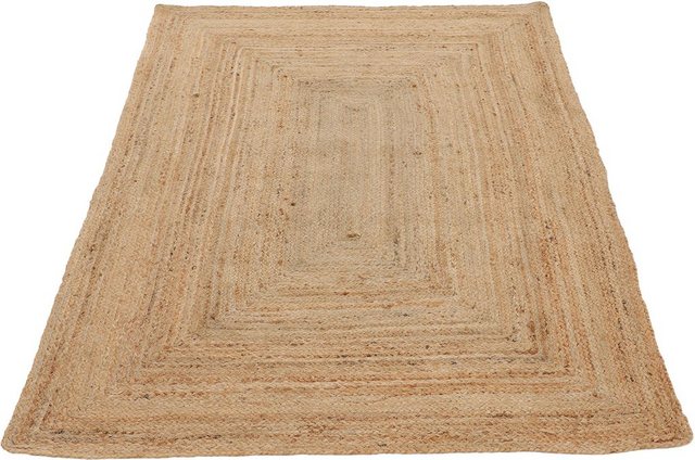 Teppich »Nele«, carpetfine, rechteckig, Höhe 6 mm, Wendeteppich 100% Jute in rechteckig und quadratisch, Wohnzimmer-Otto
