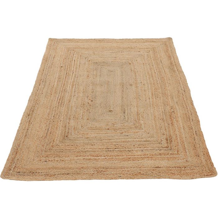 Teppich Juteteppich Nele carpetfine rechteckig Höhe: 6 mm geflochtener Wendeteppich aus 100% Jute in vielen Größen