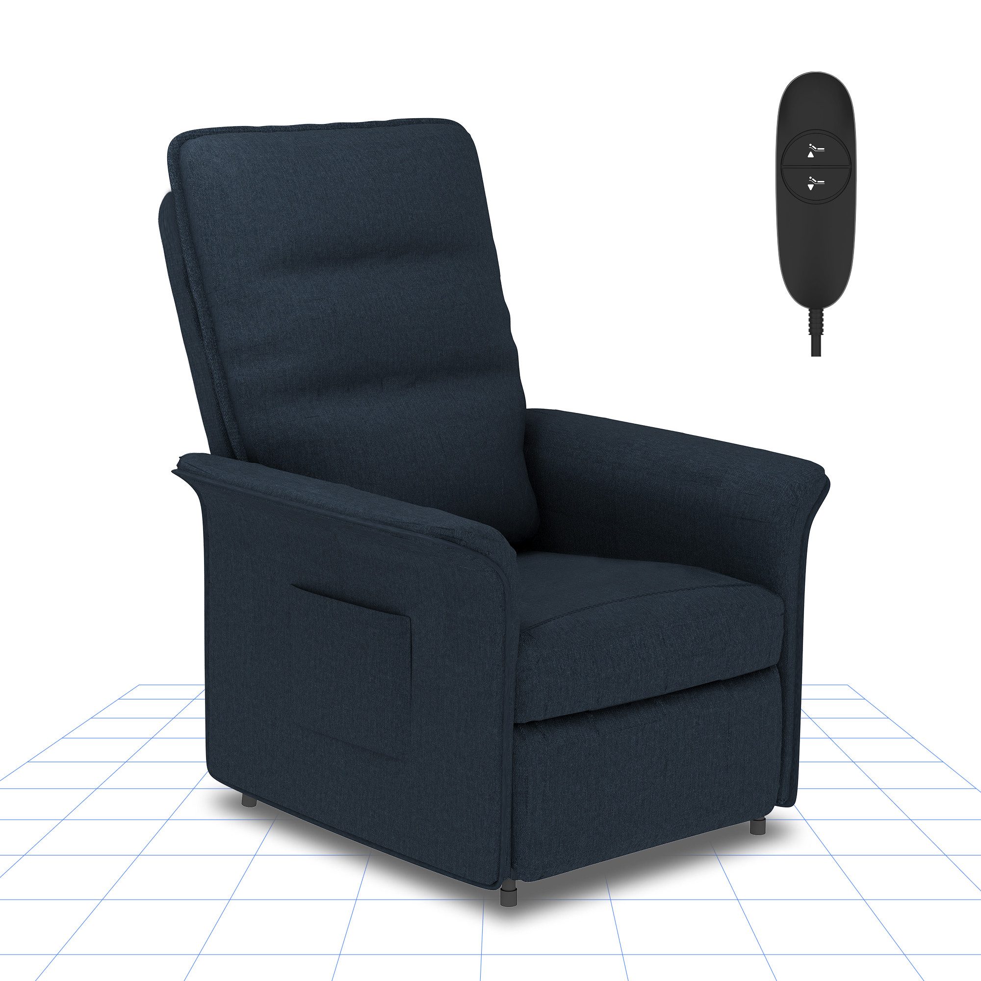 FLEXISPOT Sessel Elektrischer Relaxsessel – Ergonomischer Liegesessel mit Relaxfunktion (leicht zu montieren, kompakt verpackt & einfach zu transportieren), Fernsehsessel, ergonomisch, bis 200 kg belastbar, 105°-155°