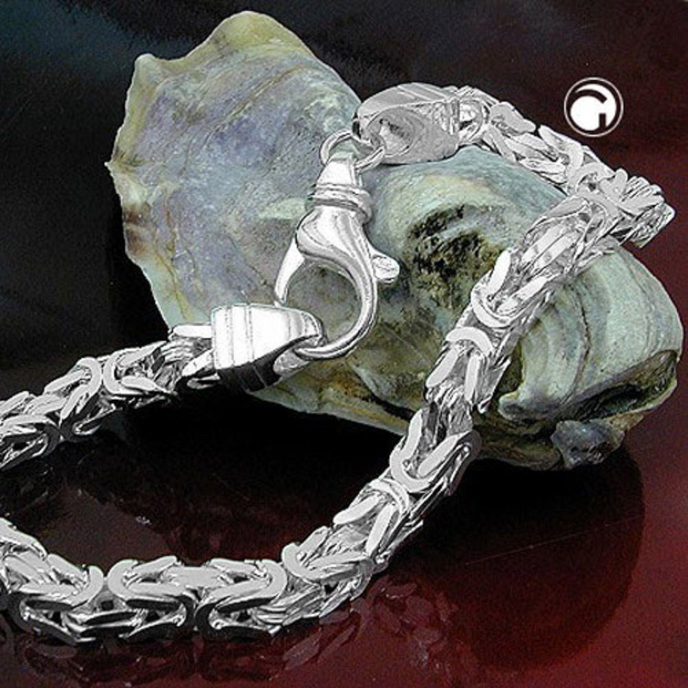 Silberschmuck für Schmuckbox, 5 Herren kleiner unbespielt Armband vierkant glänzend Damen Silber inklusive und cm Gliederarmband 21 925 mm Königskette