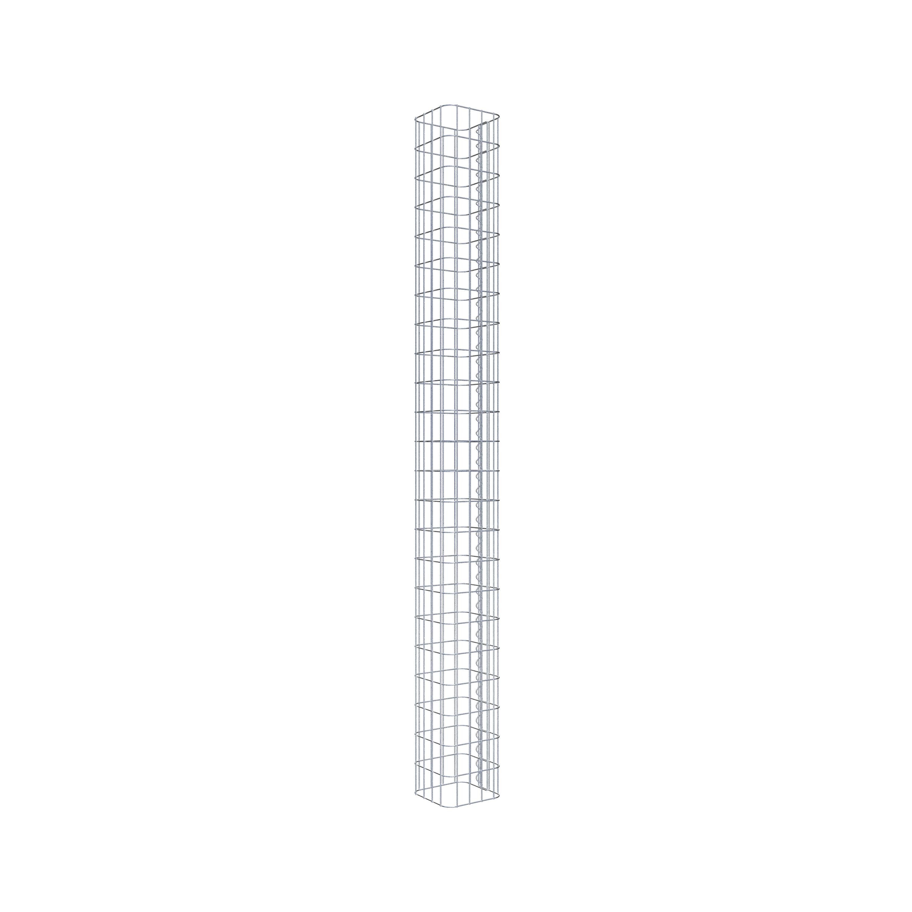 Thumbnail - Gabiona Steinsäule Gabionensäule eckig 22 cm x 22 cm, 230 cm Höhe, MW 5 cm x 10 cm, (Gabionensäule eckig 22 cm x 22 cm, ...