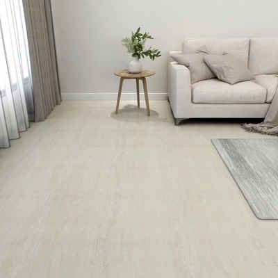 Teppichboden PVC-Fliesen Selbstklebend 55 Stk. 5,11 m² Creme, vidaXL