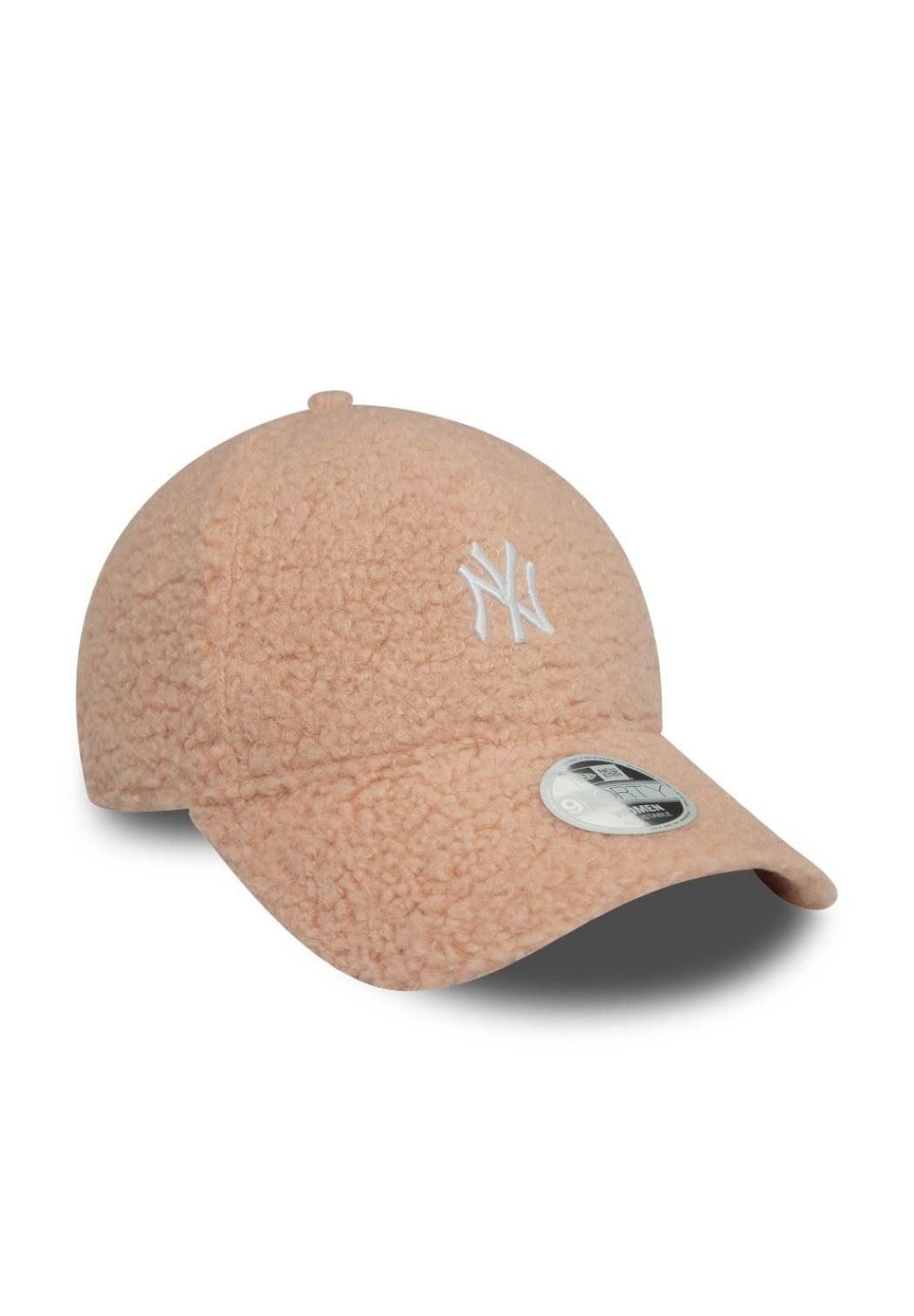 New Era Baseball Cap New York Yankees MLB Womens Borg Rosa 9Forty Verstellbare Damen Cap Ne (1-St)