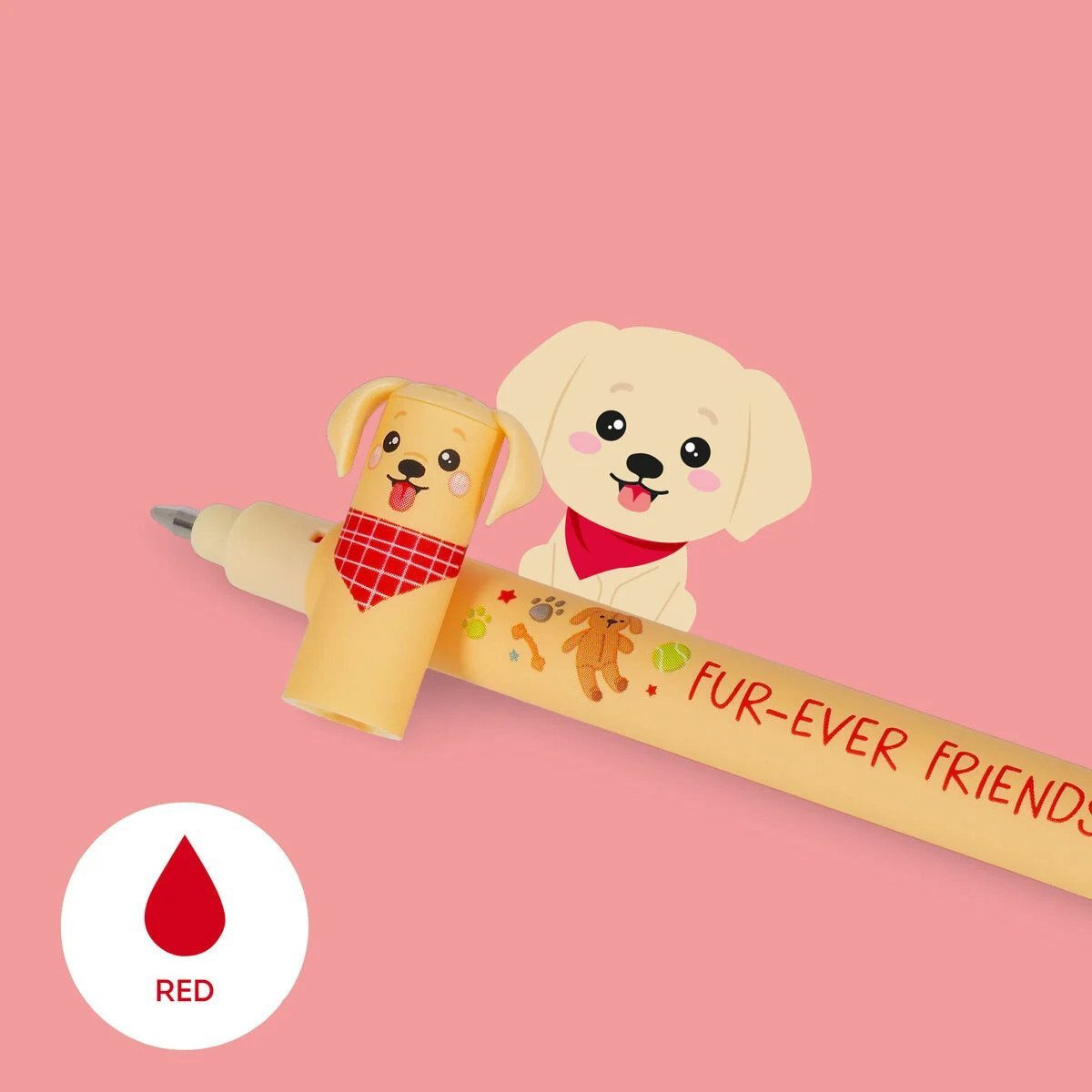 Legami Federmäppchen LEGAMI Erasable Pen Fur-ever Friends – 3er-Set, radierbar