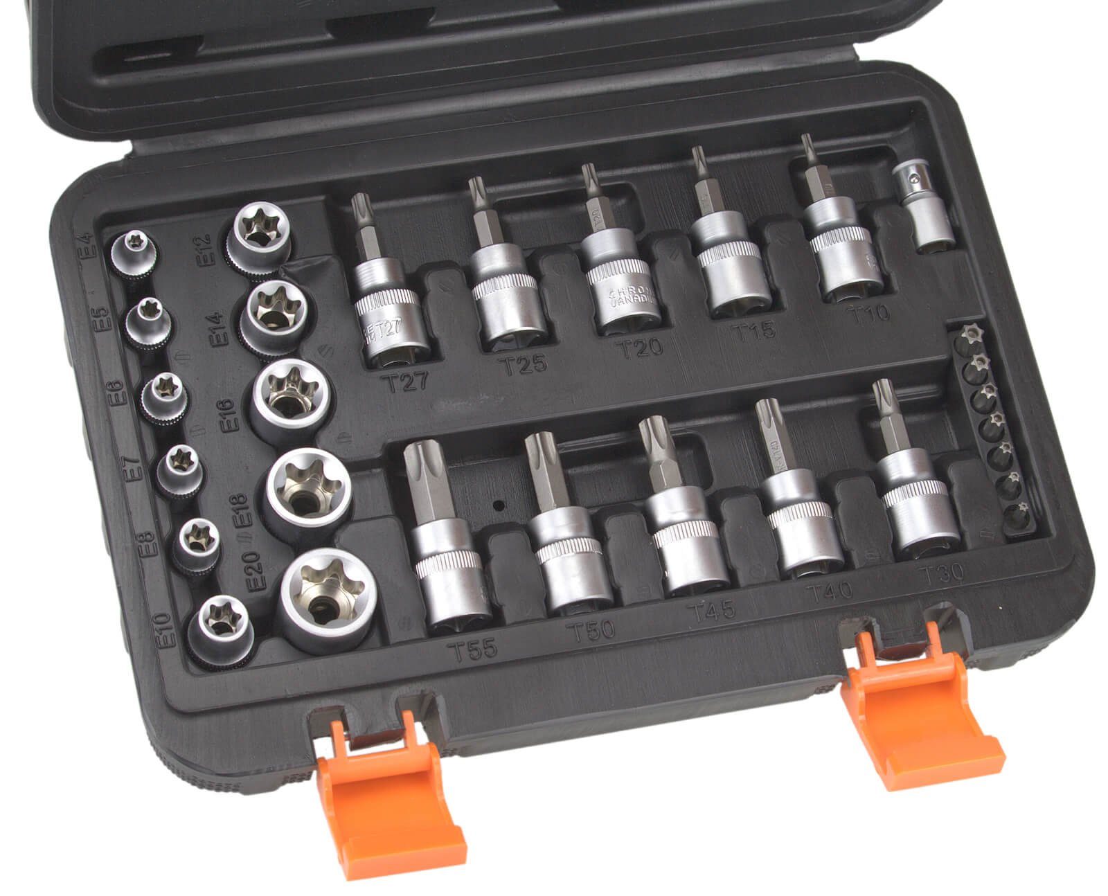 CMC Bit-Set Torx Stecknuss Steckschlüssel Bitsatz 29 teilig im Koffer