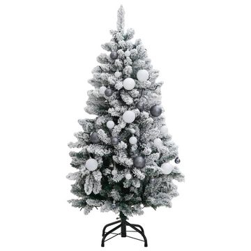 vidaXL LED Baum Künstlicher Weihnachtsbaum Klappbar 150 LEDs & Kugeln 120 cm