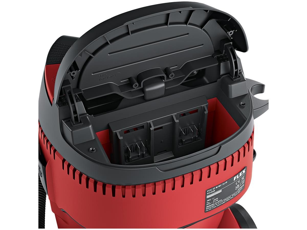 Flex Akku-Bodenstaubsauger VCE 22 M MC 2x18.0, mit Beutel, 18 V, ohne Akku und Ladegerät