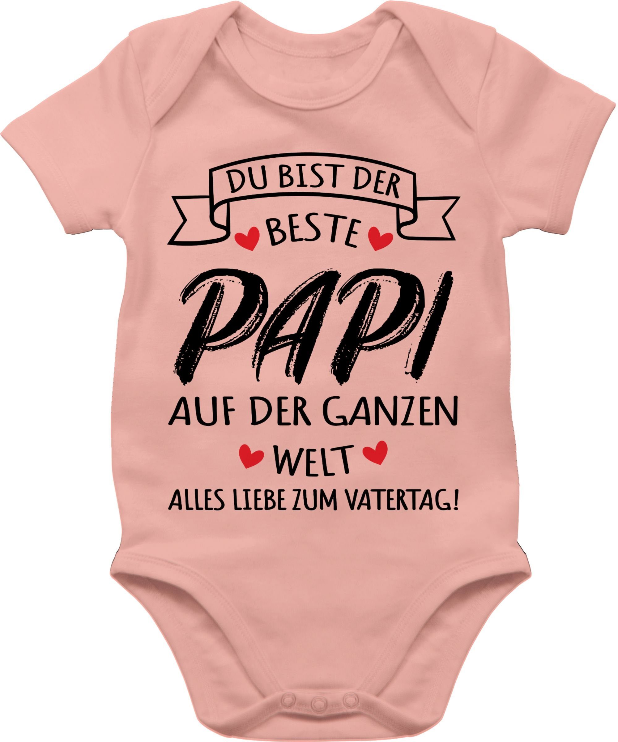Shirtracer Shirtbody Beste Papa der Welt Geschenke, Alles liebe zum Vatertag Geschenk Vatertag Baby
