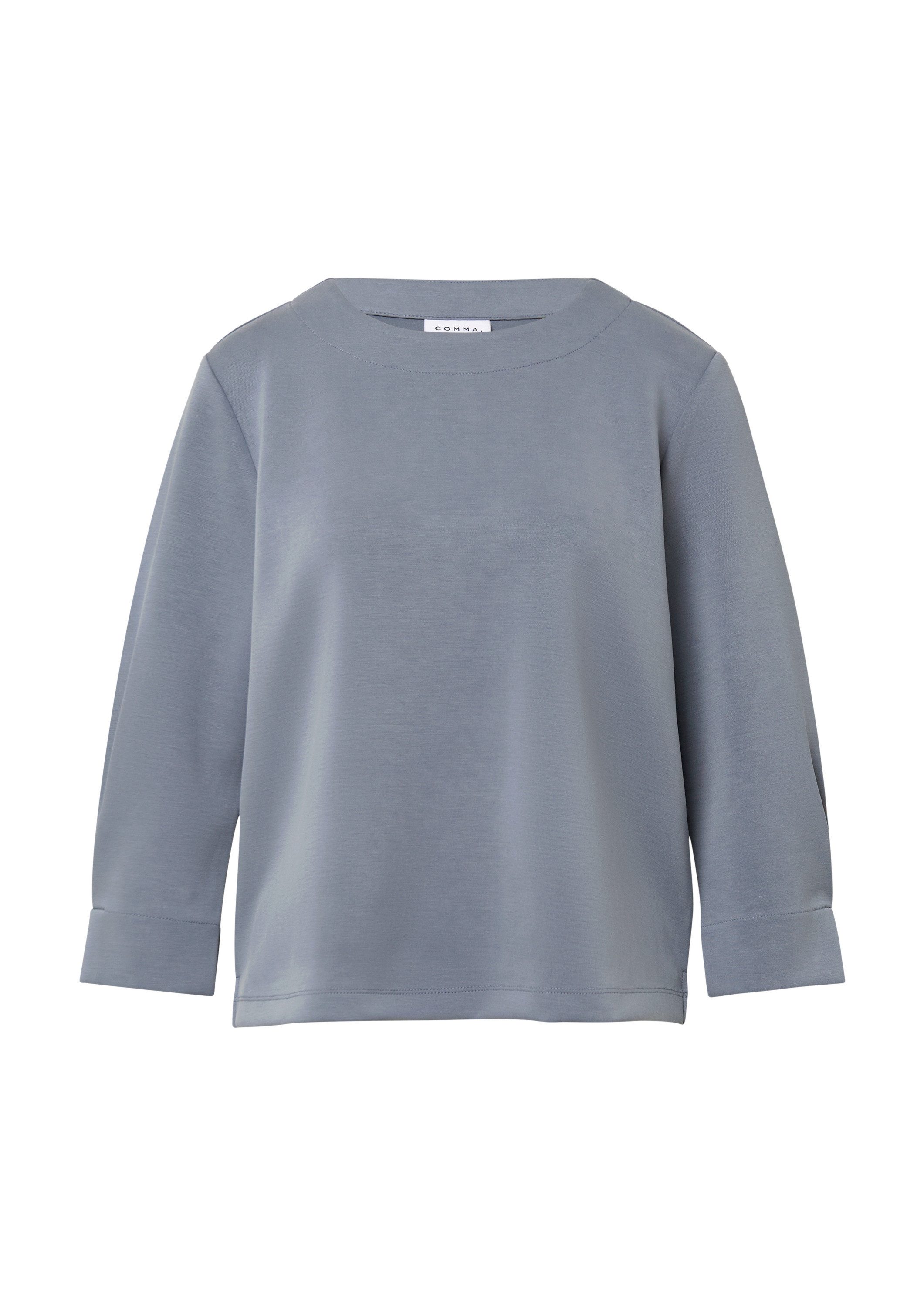 comma Sweatshirt Sweatshirt Weiches Sweatshirt mit 3/4-Ärmeln günstig online kaufen