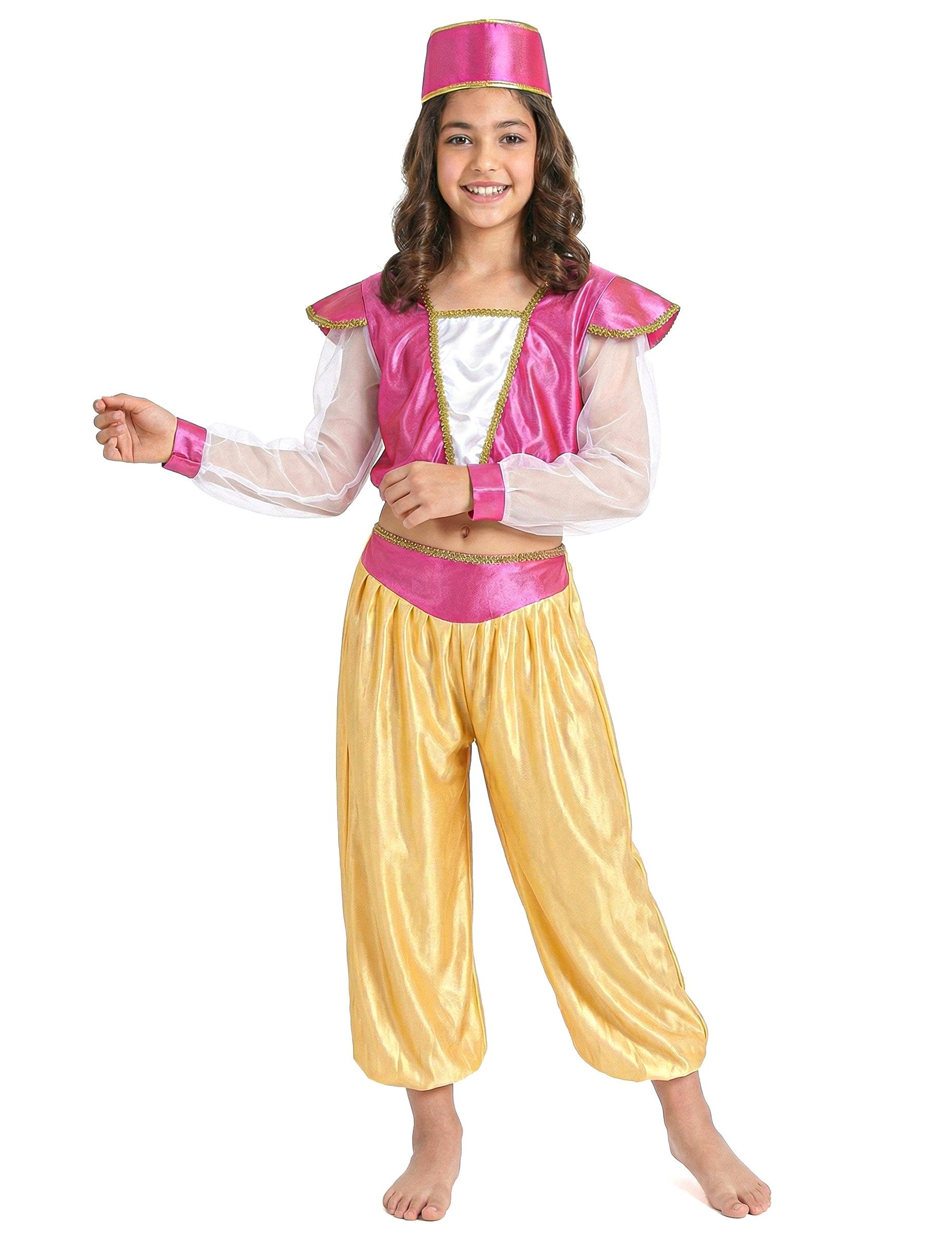 Kostüm Orientalische Prinzessin Kostüm für Kinder pink-gelb