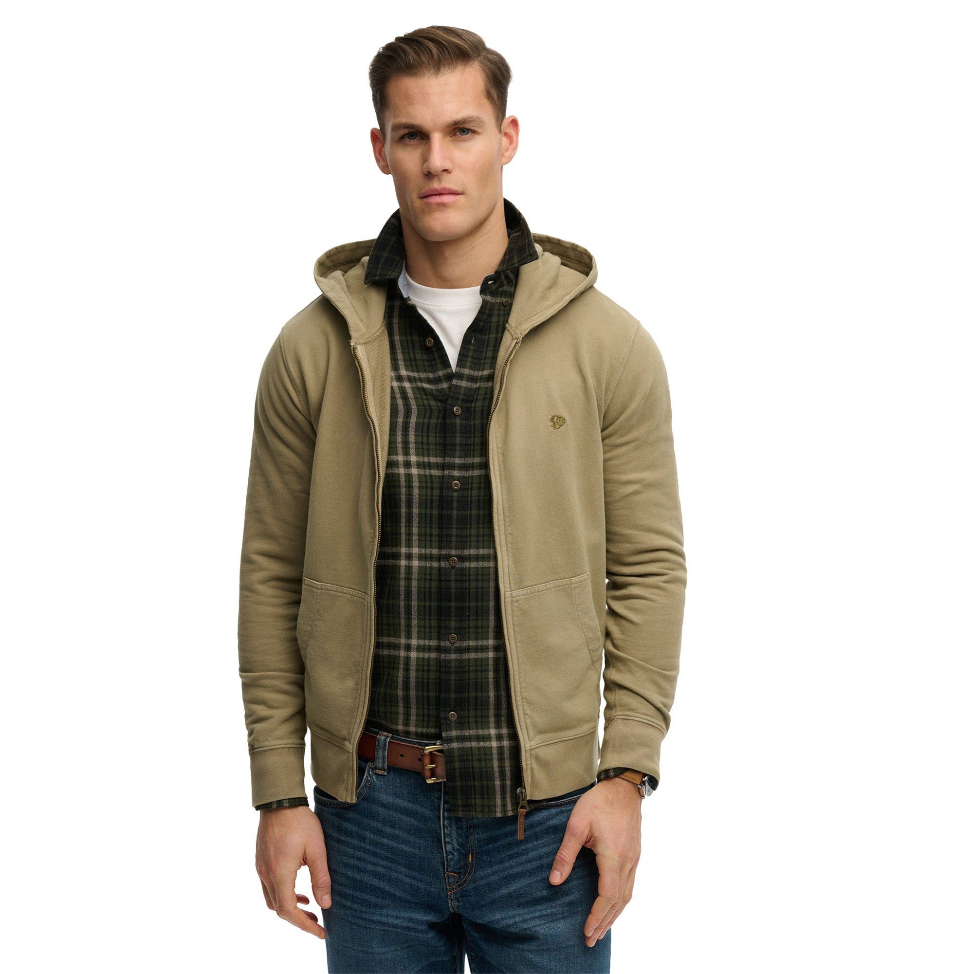 Superdry Sweatshirt Herren Sweatjacke Baumwolle