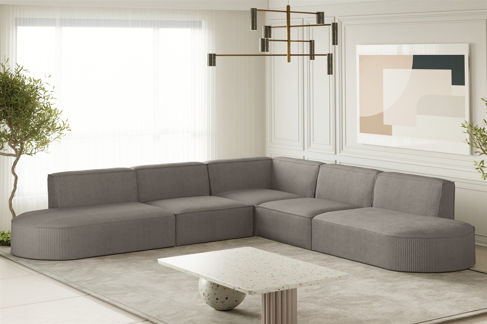 Fun Möbel Ecksofa Designersofa PALMA Seite günstig online kaufen