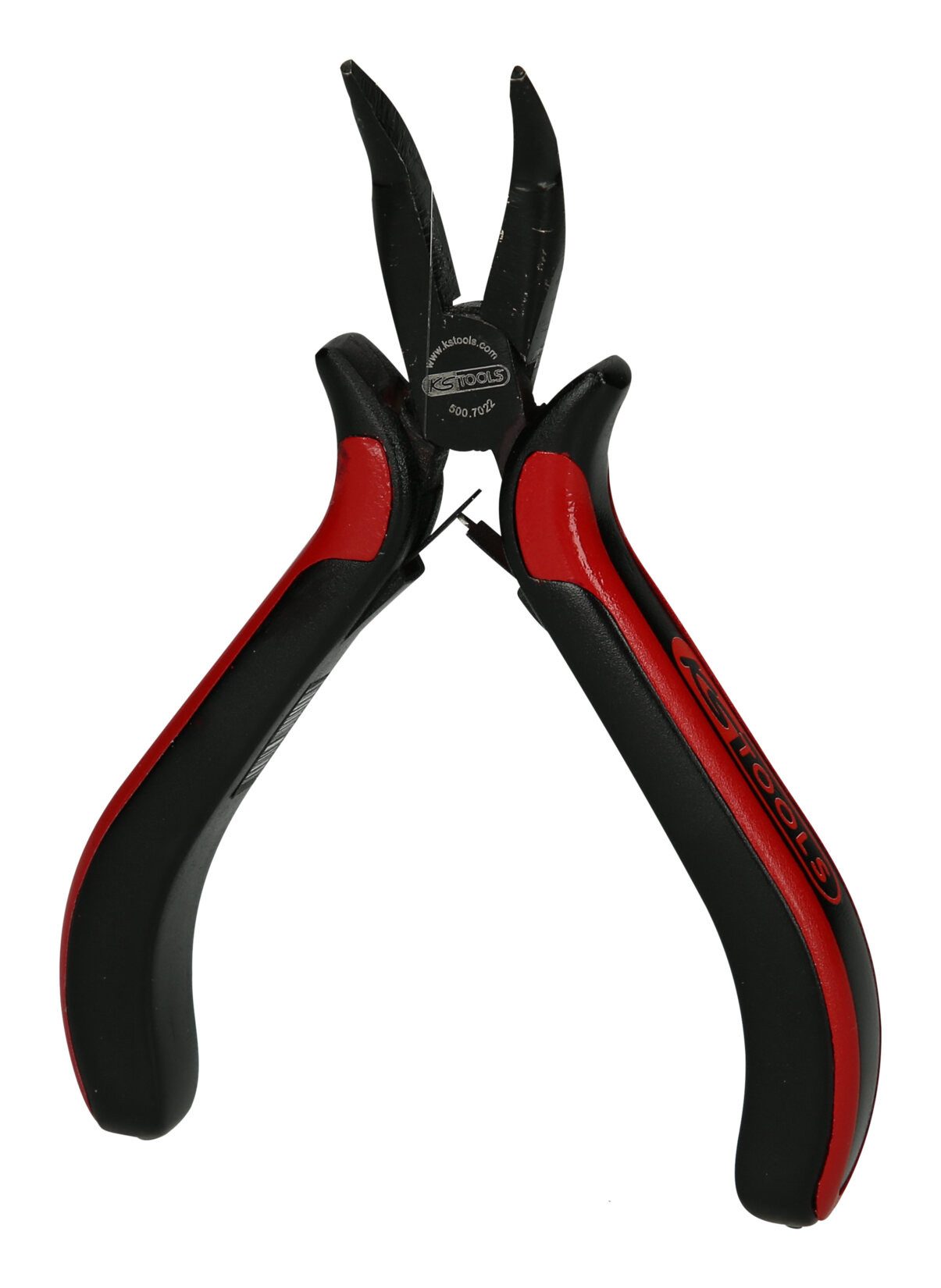 KS Tools Flachrundzange, Feinmechanikgebogen, 130 mm