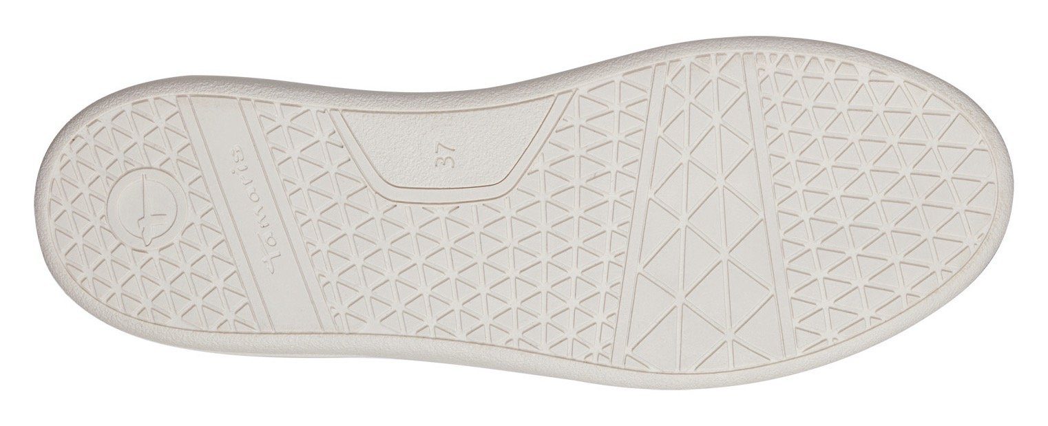 Wechselfußbett praktischem Sneaker mit weiß Tamaris