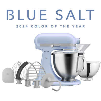 KitchenAid Küchenmaschine KitchenAid Artisan 4,7 Liter Küchenmaschine KSM195PSEOA - BLUE SALT, 300 W, Color of the Year 2024