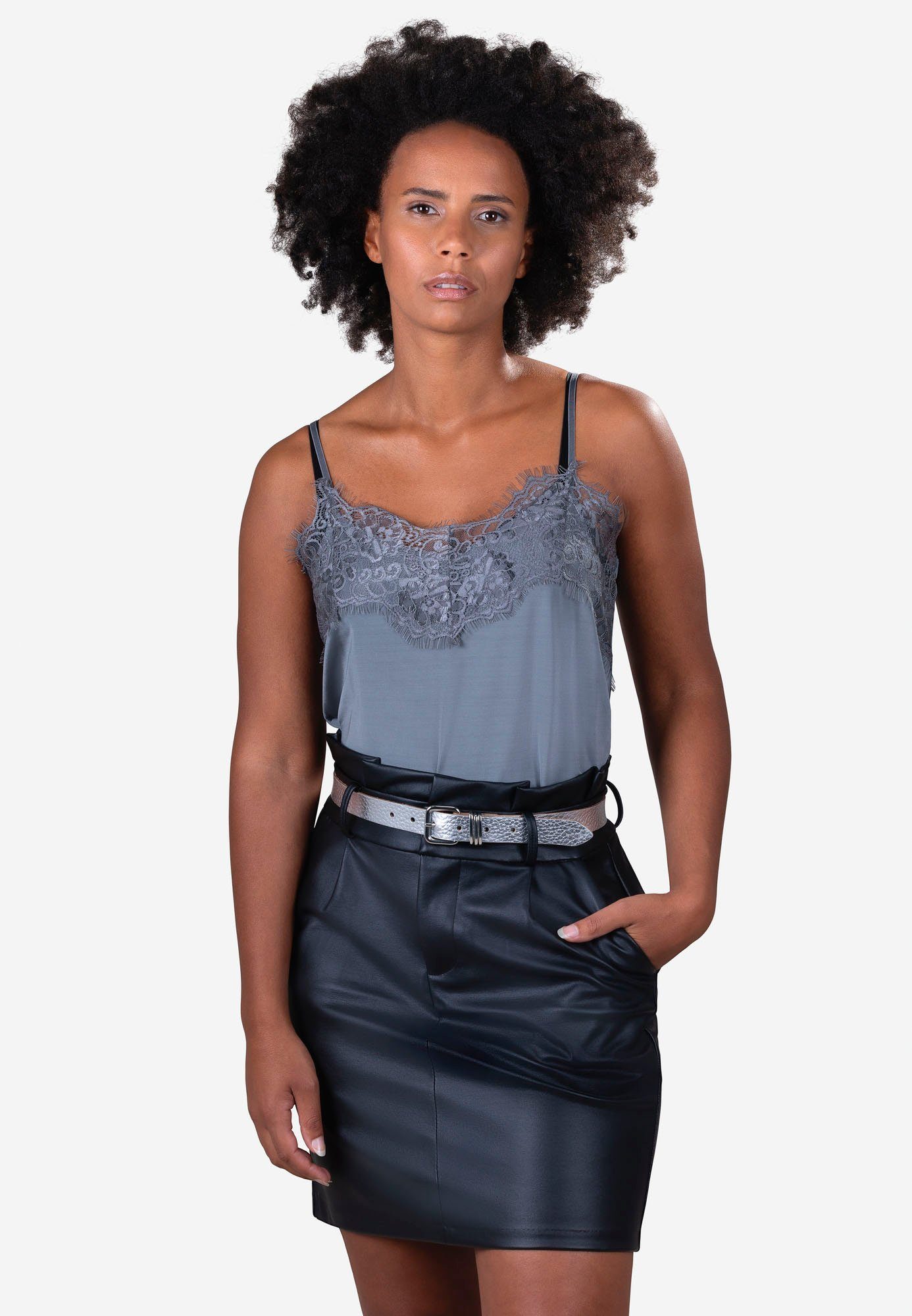 Tamaris Ledergürtel mit Metallic-Finish