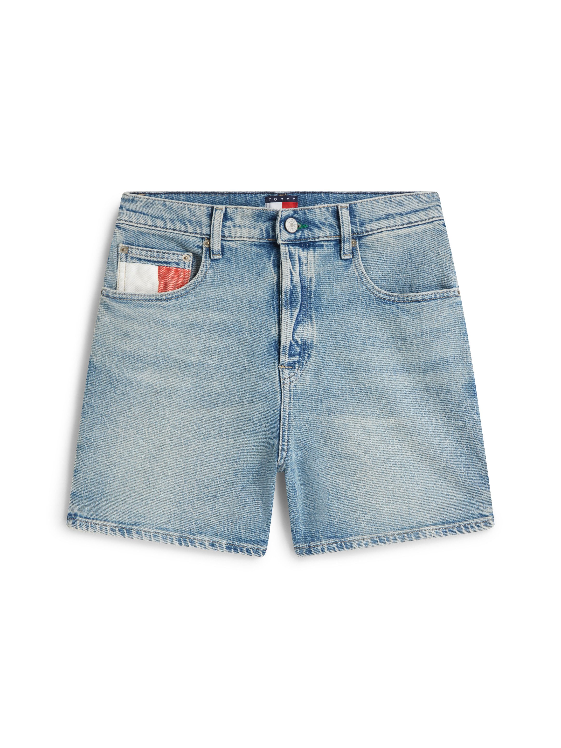 Tommy Jeans Jeansshorts MOM SHORT RWB CBF CJ6115 Baumwollmischung, Mom Fit, high rise – Bild 5 von 5