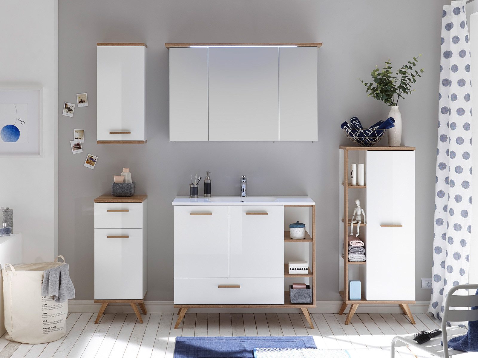 PELIPAL Badezimmer-Set, (6-teilig, 5-St)