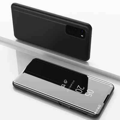 FITSU Handyhülle Spiegel Hülle für Samsung Galaxy S20 Plus Handytasche, Schlanke Klapphülle, elegantes Flipcase, Handyhülle mit Standfunktion