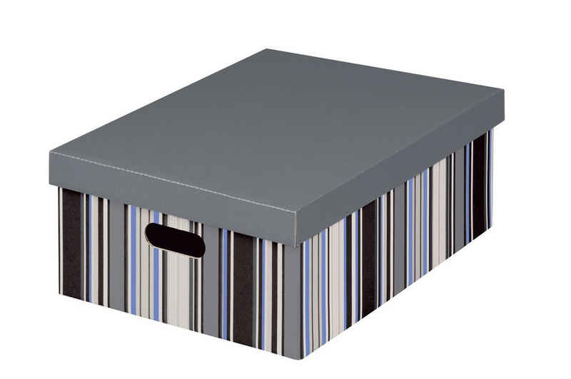 NIPS Aufbewahrungsbox OFFICE Mehrzweckbox MAXI (1 St), B/H/T: 35 x 18,5 x 44 cm, Wellkarton, Karton, Pappe