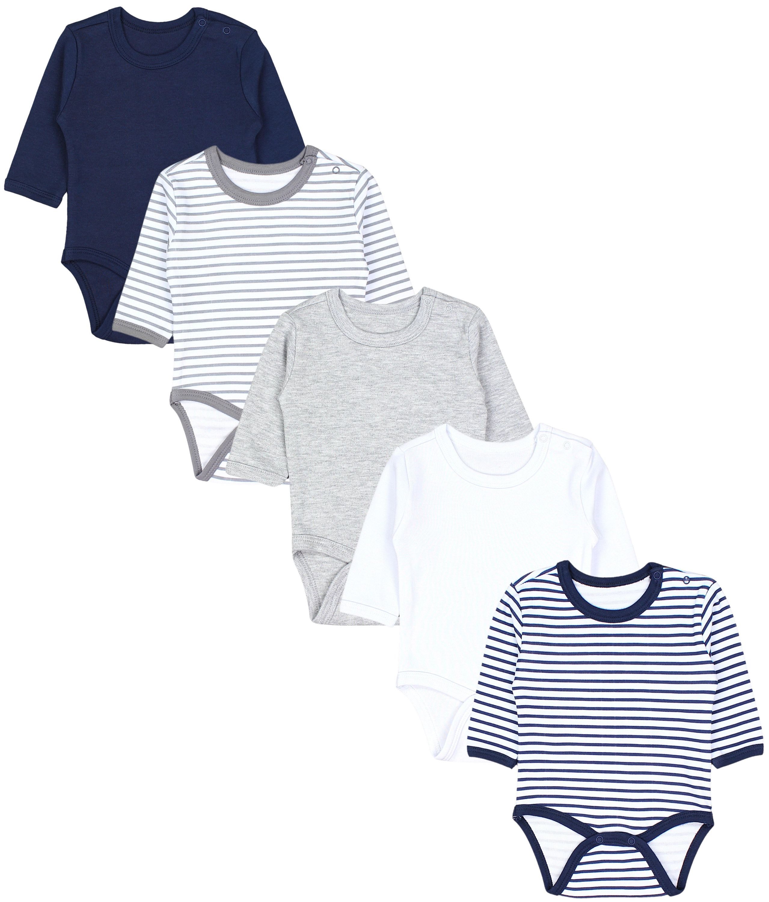 TupTam Langarmbody TupTam Baby Unisex Langarm Body mit Aufdruck Spruch 5er Pack