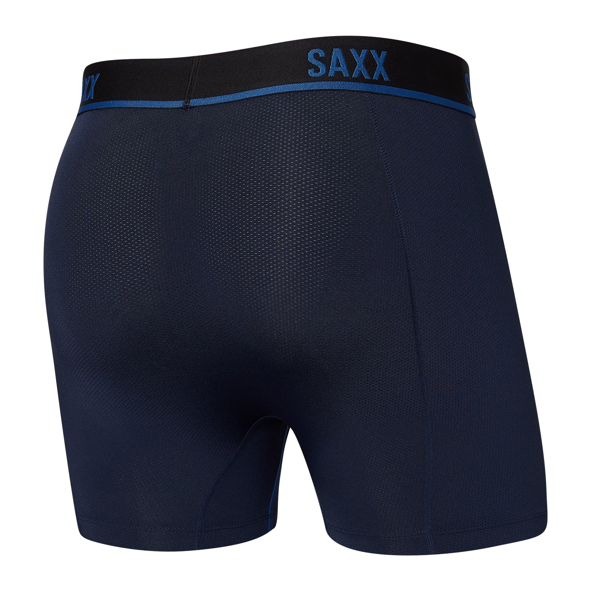 Saxx Light Kinetic Boxer M Lange City - Navy Mesh Compression Blue SAXX Unterhose Brief