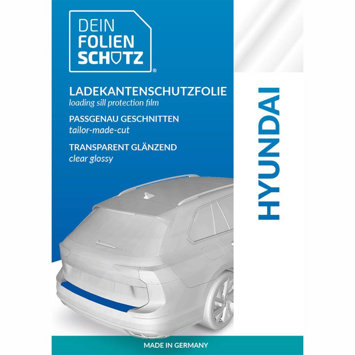 DEIN FOLIENSCHUTZ Ladekantenschutzfolie Ladekantenschutzfolie Hyundai i30 III (PD) Limousine transparent