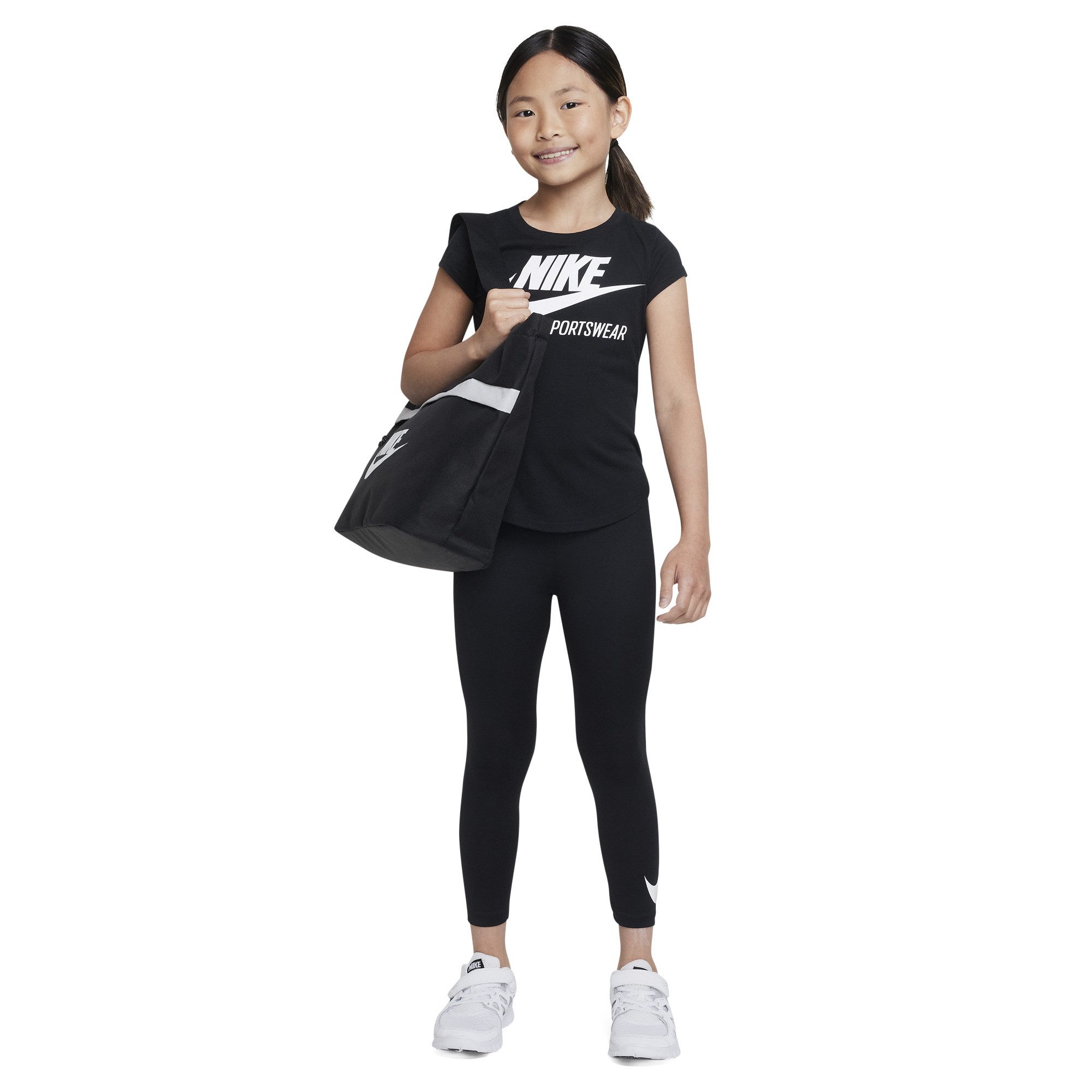 Nike Sportswear Funktionsleggings NKG SPORT ESSENT PRTD LEGGING - für Kinder aus Polyester und Elasthan, mit Dri-FIT Technologie, elastisch