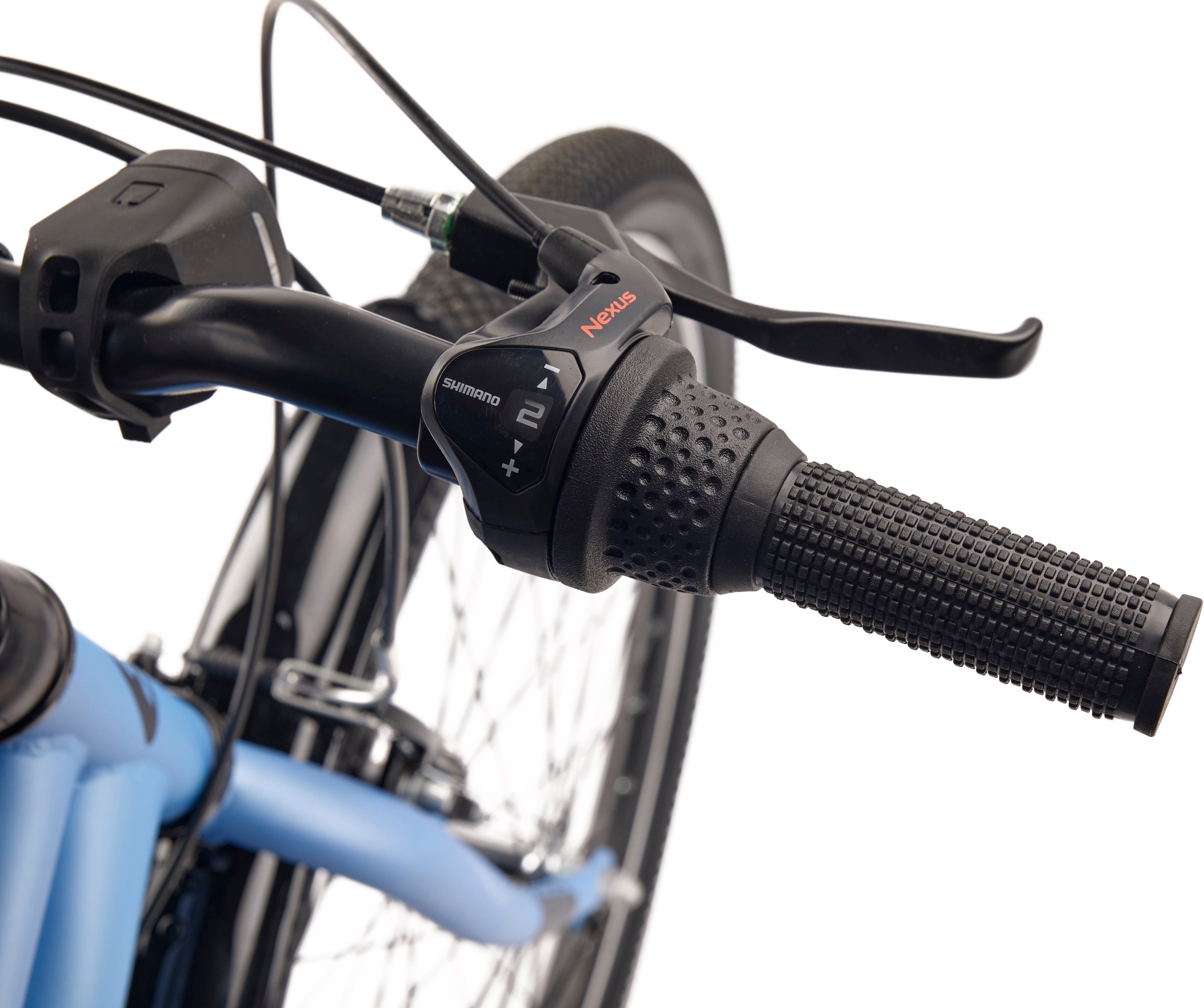 S’COOL Jugendfahrrad S'COOL troX, 3 Gang Shimano, Nabenschaltung, 26 Zoll, Jugendliche, mit Gepäckträger und Schutzblech