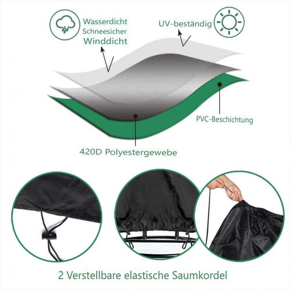 FELIXLEO Sitzgruppe Abdeckung für Hängesessel,Abdeckung 420D günstig online kaufen