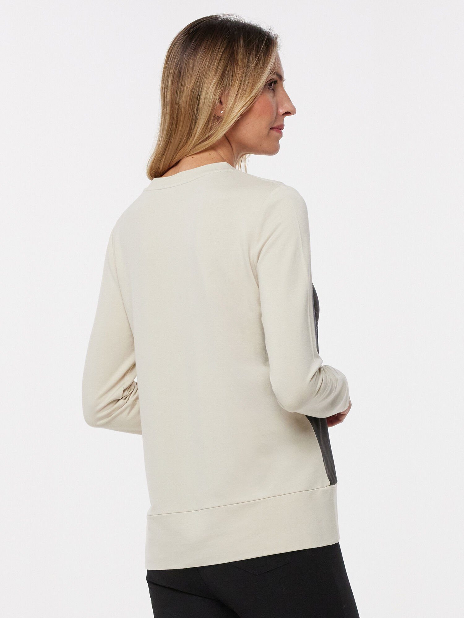 MONACO blue WEEKEND Langarmshirt Langarmbluse figurumspielend mit Wild Cat günstig online kaufen