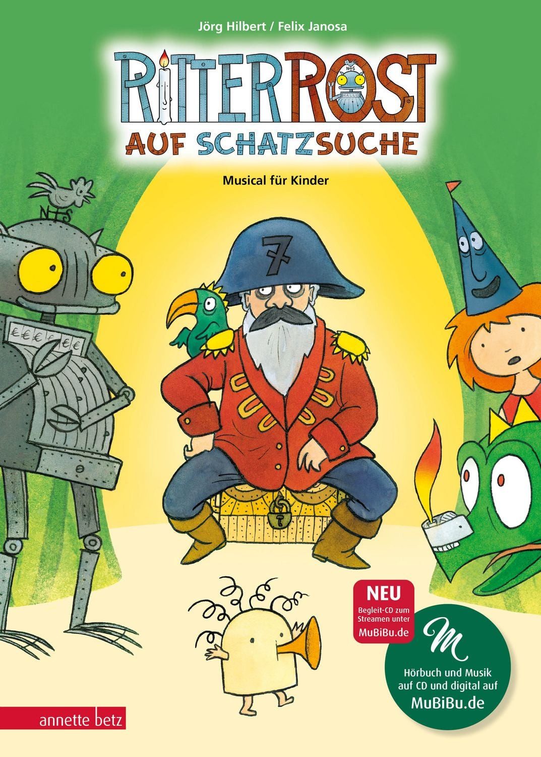 Kinderbuch Ritter Rost 15: Ritter Rost auf Schatzsuche (Ritter Rost mit CD und zu Jörg Hilbert, Felix Janosa