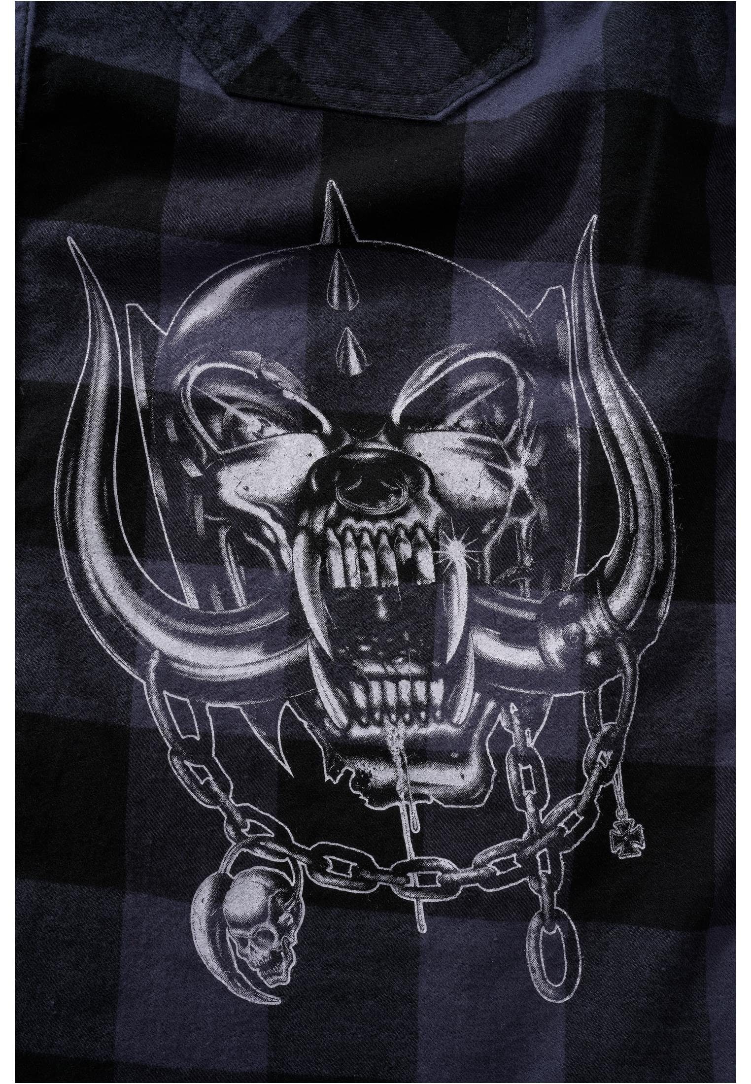 Brandit Langarmhemd Herren Checkshirt (1-tlg) Motörhead