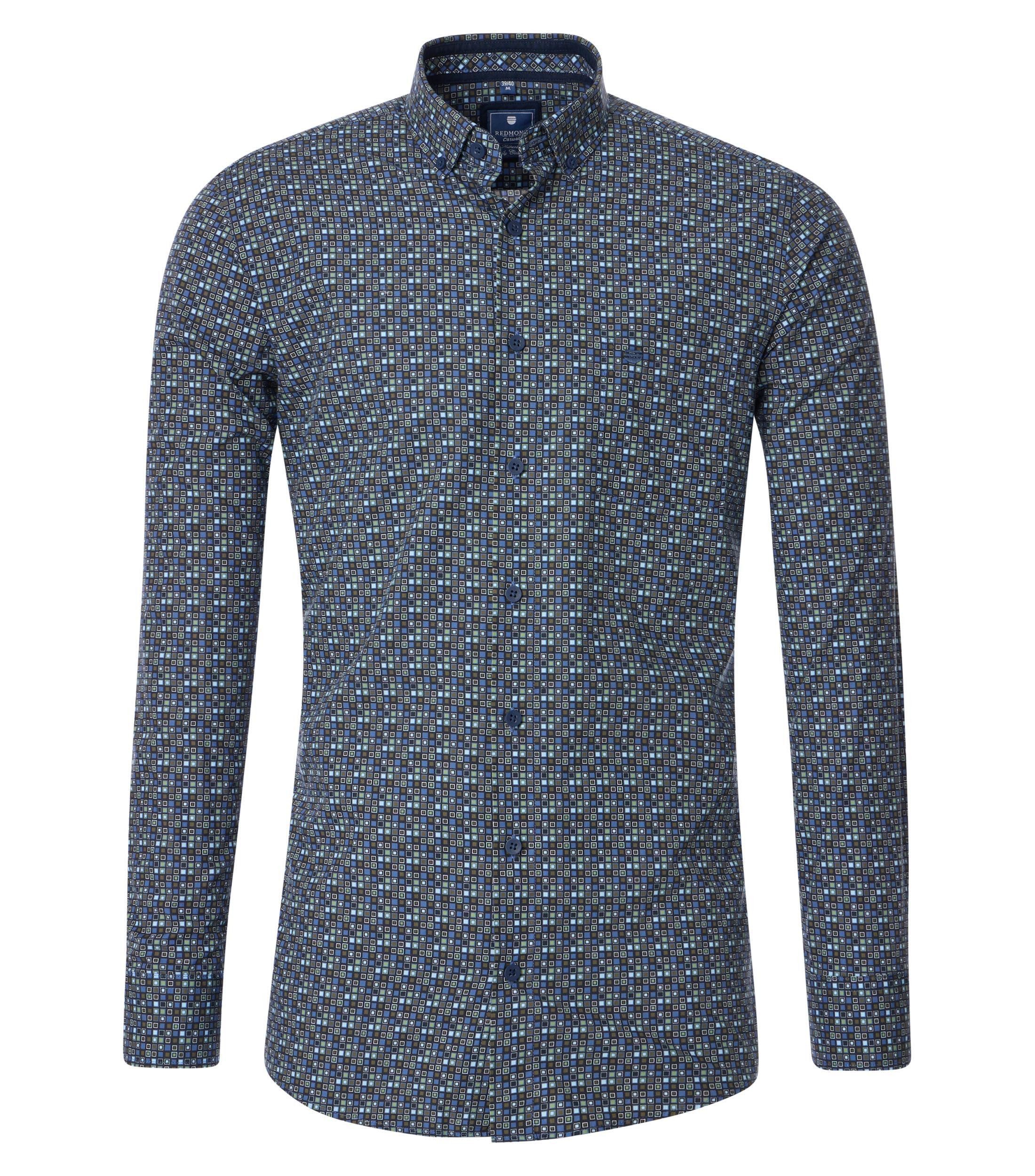 Redmond Langarmhemd Druck Comfort Fit günstig online kaufen