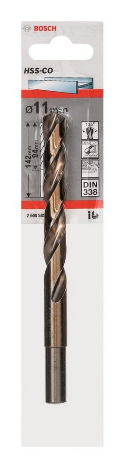 Thumbnail - BOSCH Metallbohrer, HSS-Co (DIN 338) - 11 x 94 x 142 mm - 1er-Pack