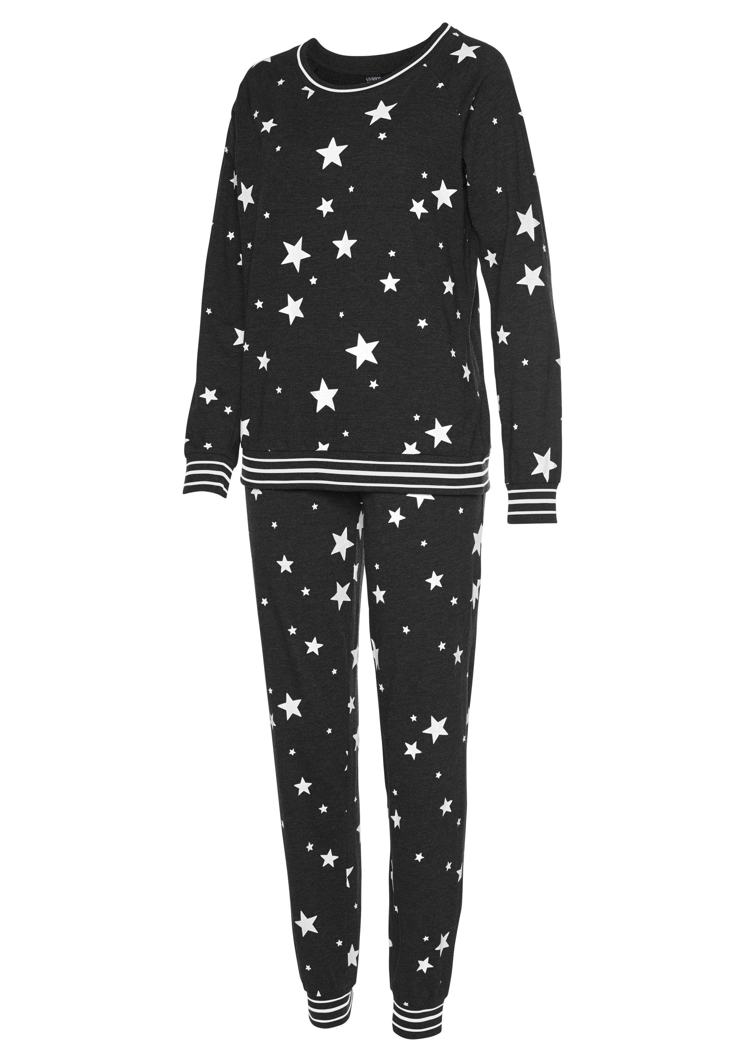 Vivance Dreams by Lascana Pyjama (Set, 2 tlg) mit Sternedruck – Bild 4 von 5