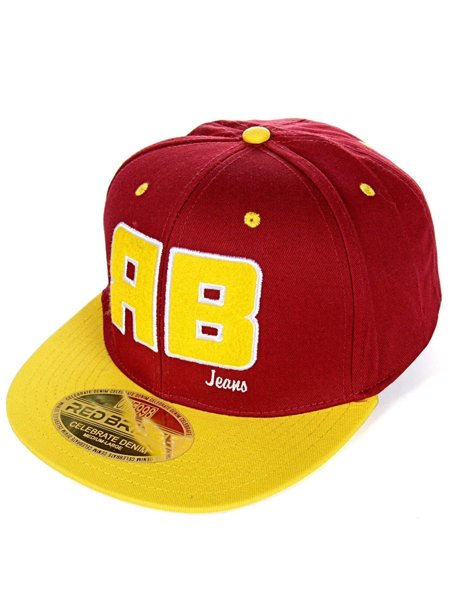 RedBridge Baseball Cap Sittingbourne mit kontrastfarbigem Schirm bordeaux