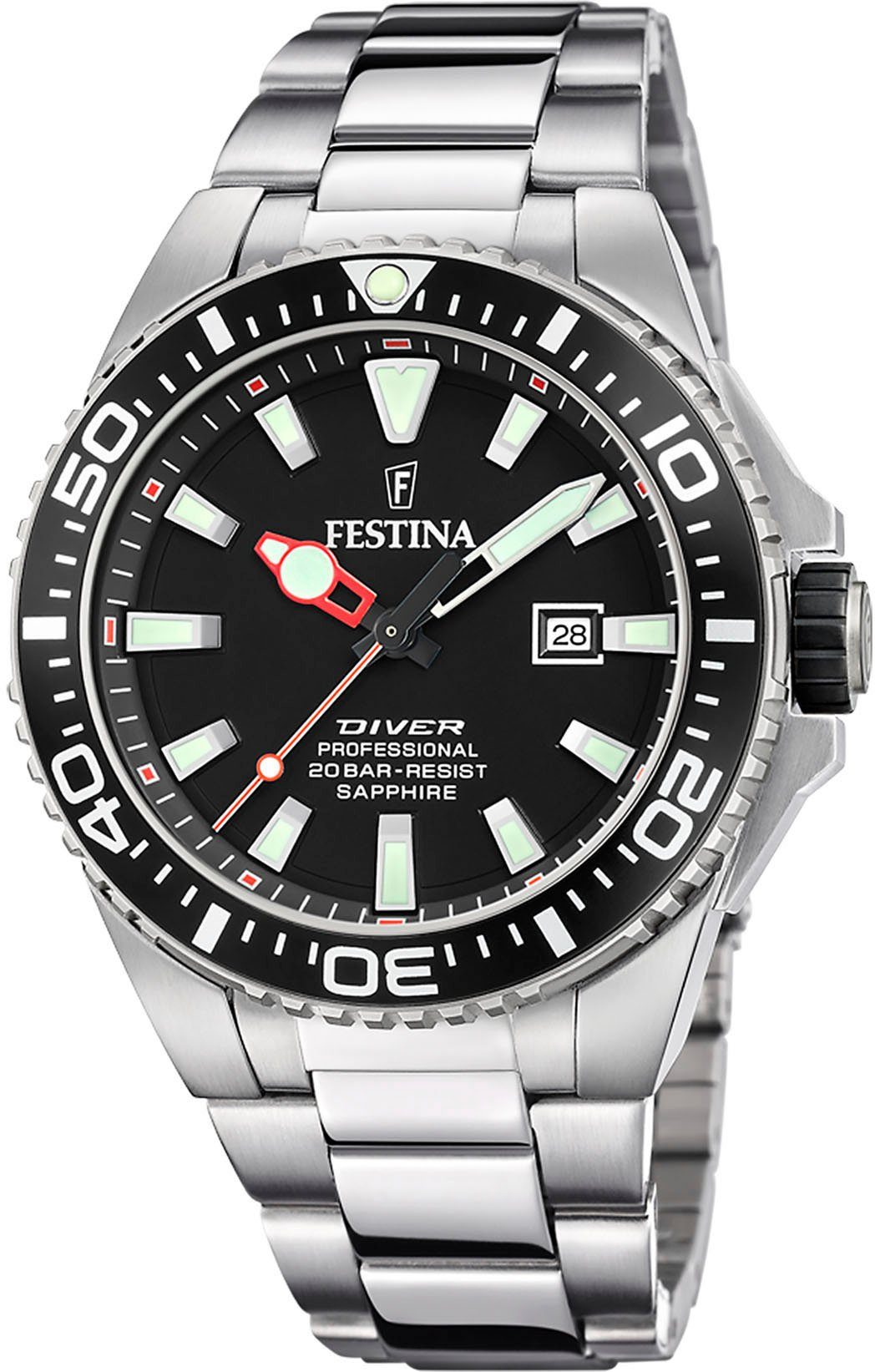 Festina Quarzuhr Diver Collection, F20663/3, Armbanduhr, Herrenuhr