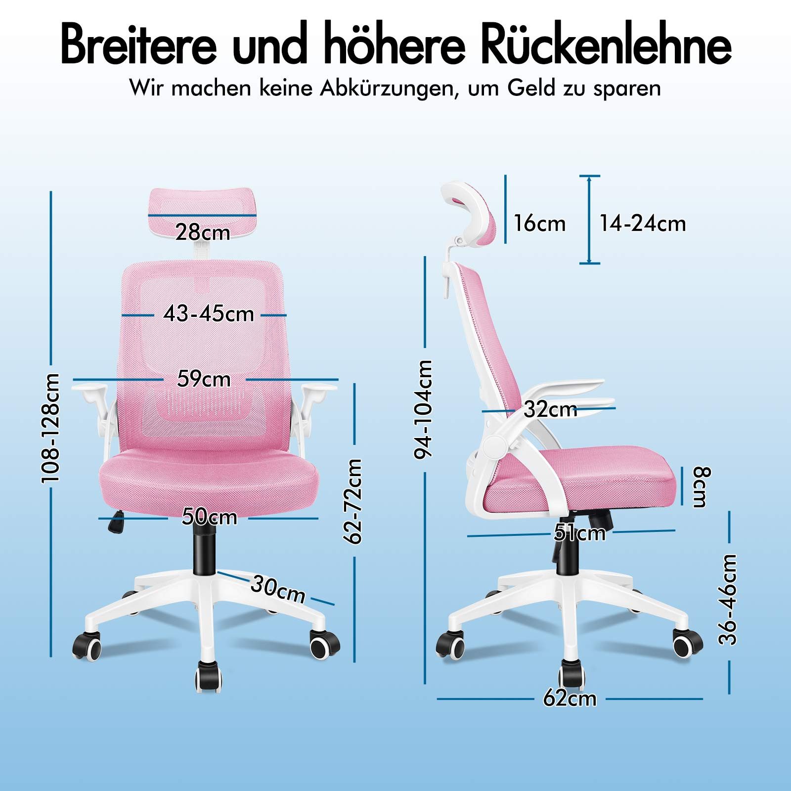 ALFORDSON Bürostuhl mit S-Kurven-Design und hochwertigen Materialien, 360° günstig online kaufen