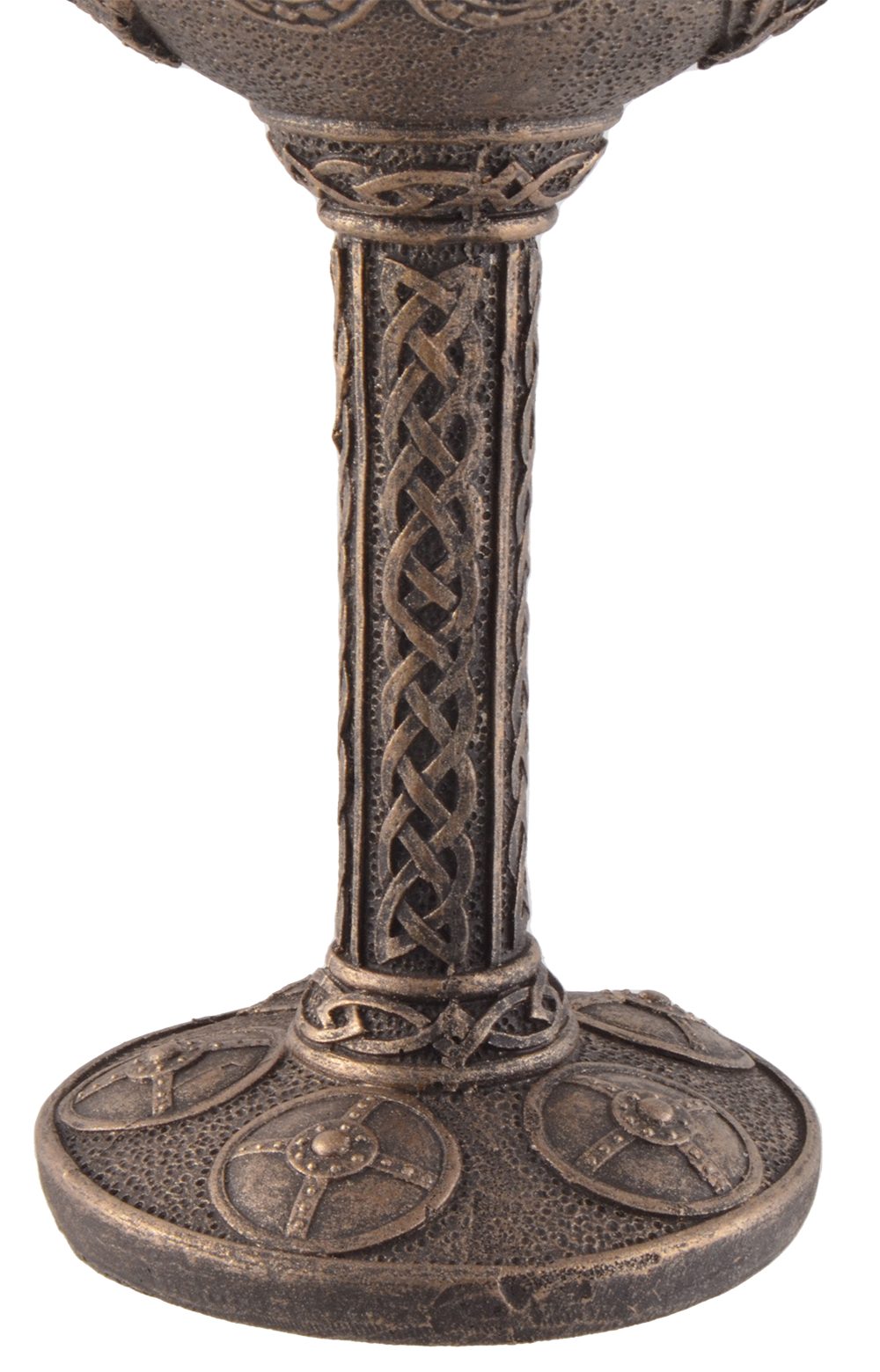 Bronzefarbe 300 Volumen: Kelch, Becher Wikinger Vogler Hand bemalt von Kunststein, mit Bronzierter direct Berserker Edelstahl, Gmbh ml,